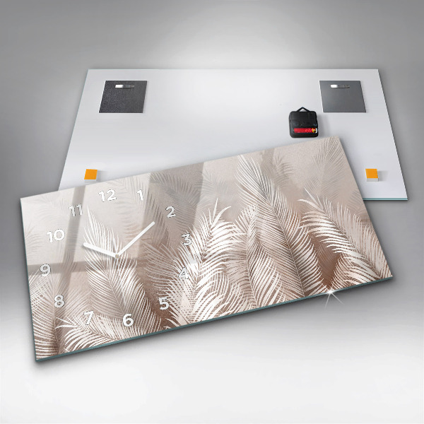 Vízszintes üvegóra Trópusi levelek