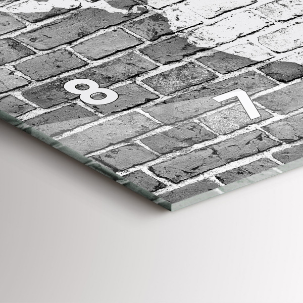 Vízszintes üvegóra Világtérkép a falon