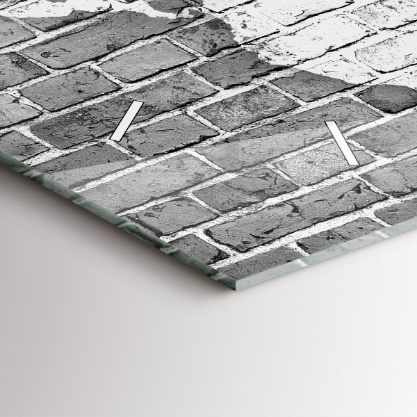 Vízszintes üvegóra Világtérkép a falon