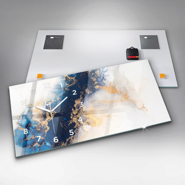 Vízszintes üvegóra Márvány minta