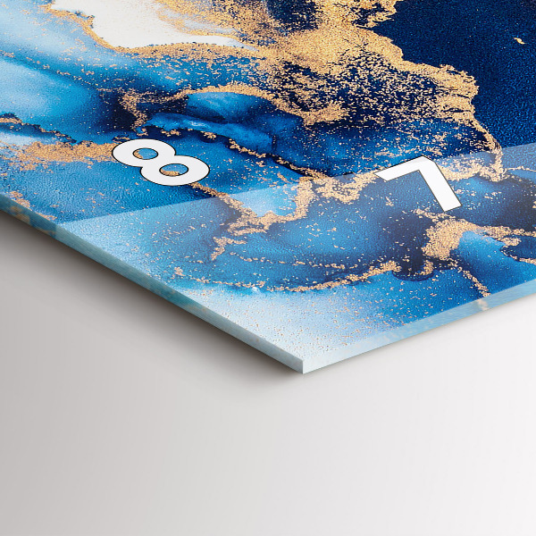 Vízszintes üvegóra Márvány minta