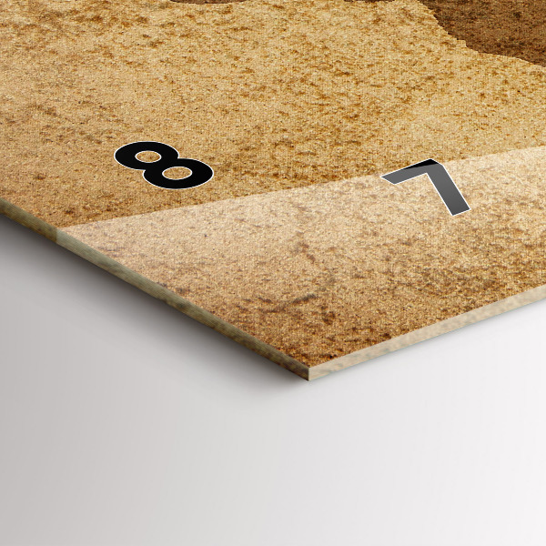 Vízszintes üvegóra Vintage világtérkép