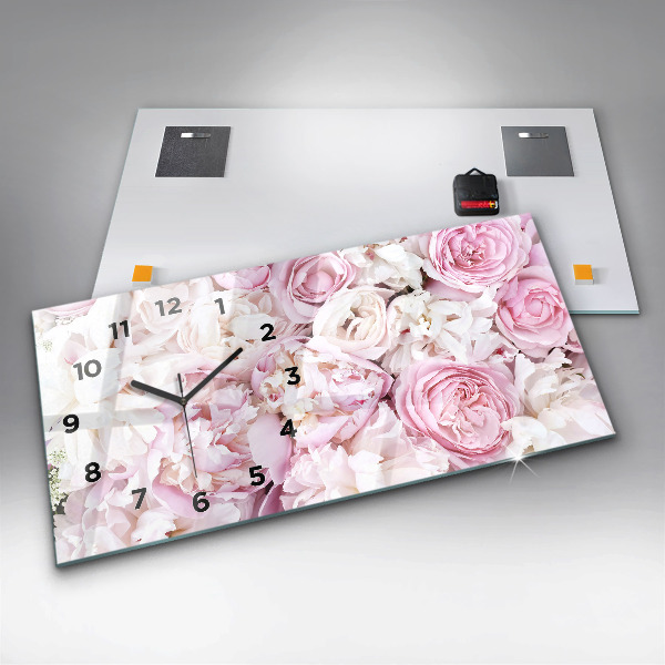 Vízszintes üvegóra Dekoratív virágok