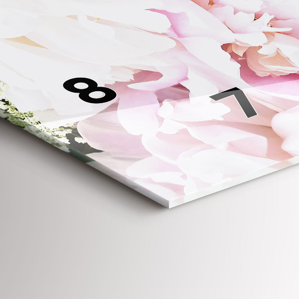 Vízszintes üvegóra Dekoratív virágok