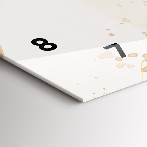 Vízszintes üvegóra Akvarell foltok