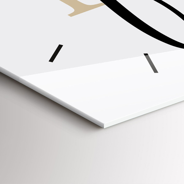 Vízszintes üvegóra A Family felirat