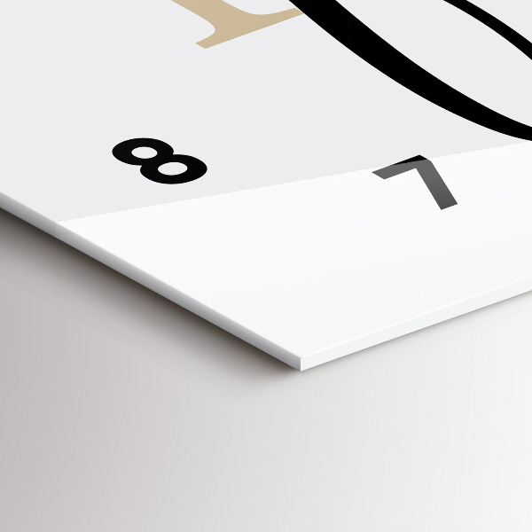 Vízszintes üvegóra A Family felirat