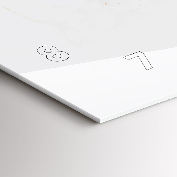 Vízszintes üvegóra Elegáns márvány