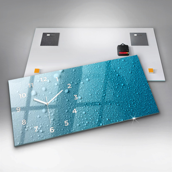 Vízszintes üvegóra Vízcseppek