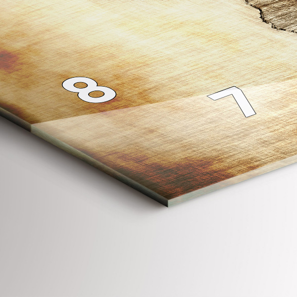 Vízszintes üvegóra Régi világtérkép