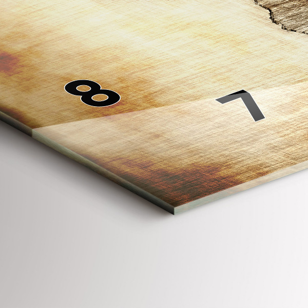 Vízszintes üvegóra Régi világtérkép