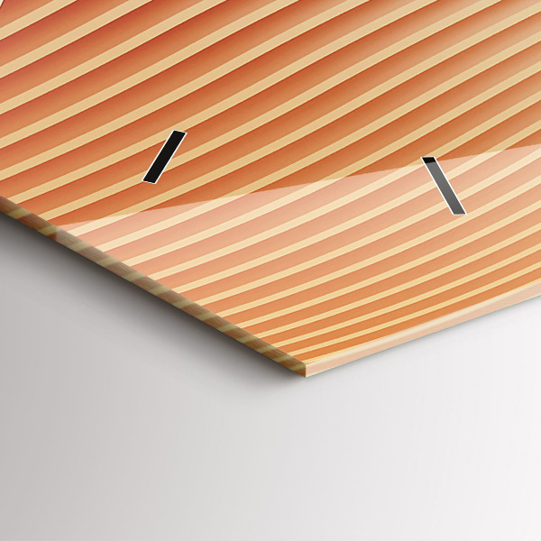 Vízszintes üvegóra Hullámok absztrakt minta