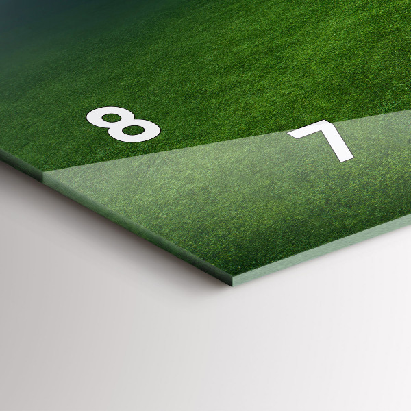 Vízszintes üvegóra Futballpálya