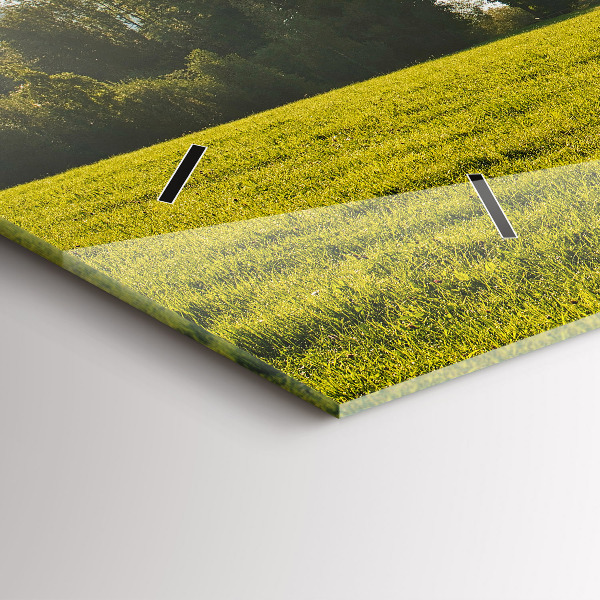 Vízszintes üvegóra Hegyek és mező