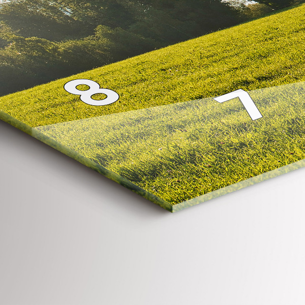 Vízszintes üvegóra Hegyek és mező