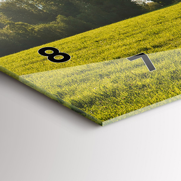 Vízszintes üvegóra Hegyek és mező