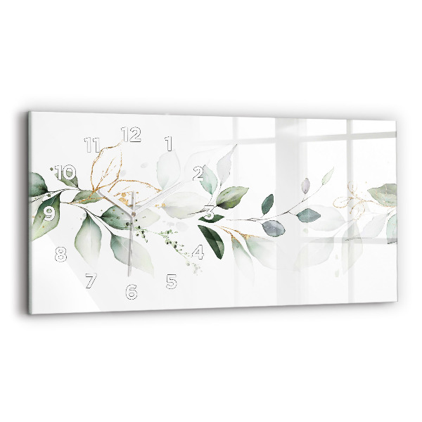 Vízszintes üvegóra Absztrakciós levelek