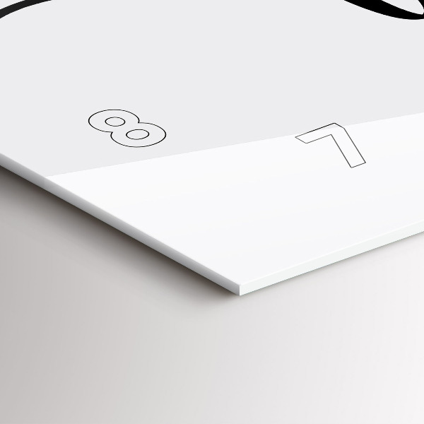 Vízszintes üvegóra A feliratcsalád