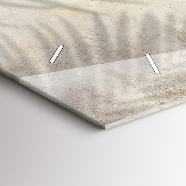 Vízszintes üvegóra Pálmafa árnyék homok