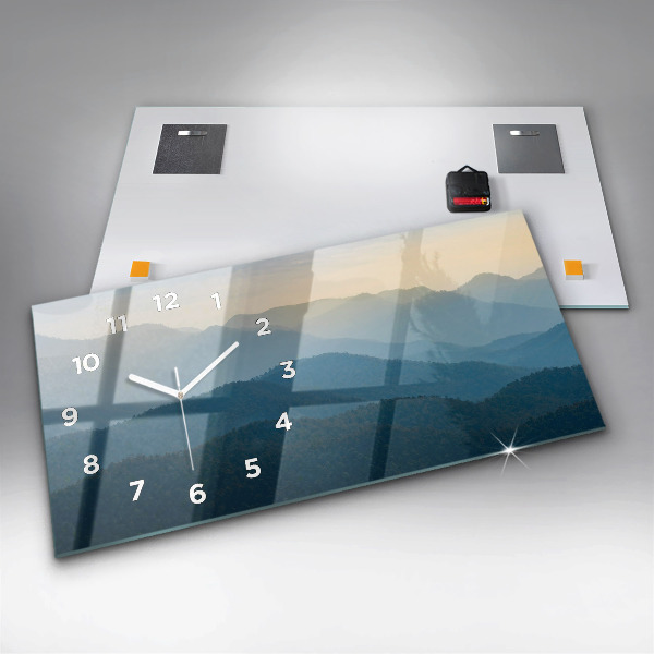 Vízszintes üvegóra Táj absztrakt