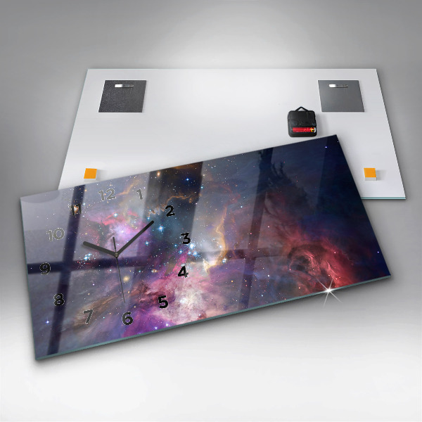 Vízszintes üvegóra Galaxis világ