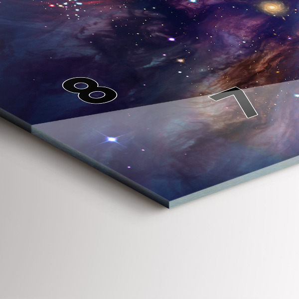 Vízszintes üvegóra Galaxis világ