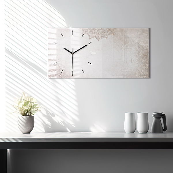 Vízszintes üvegóra Dekoratív minta