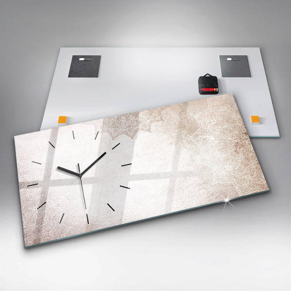 Vízszintes üvegóra Dekoratív minta