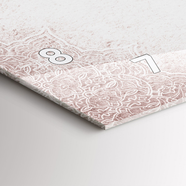 Vízszintes üvegóra Dekoratív minta