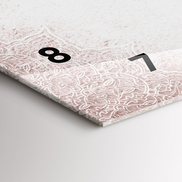 Vízszintes üvegóra Dekoratív minta