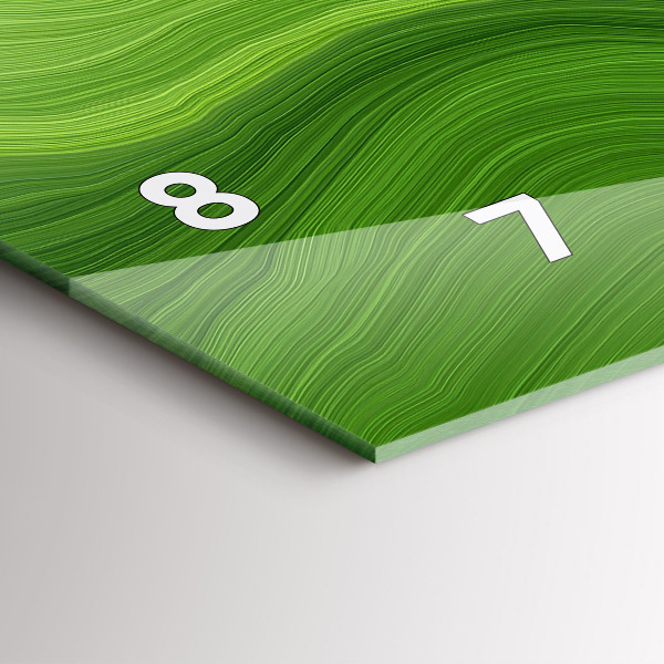 Vízszintes üvegóra Modern hullámok