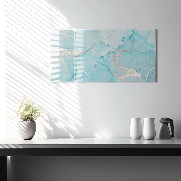 Vízszintes üvegóra Dekoratív márvány