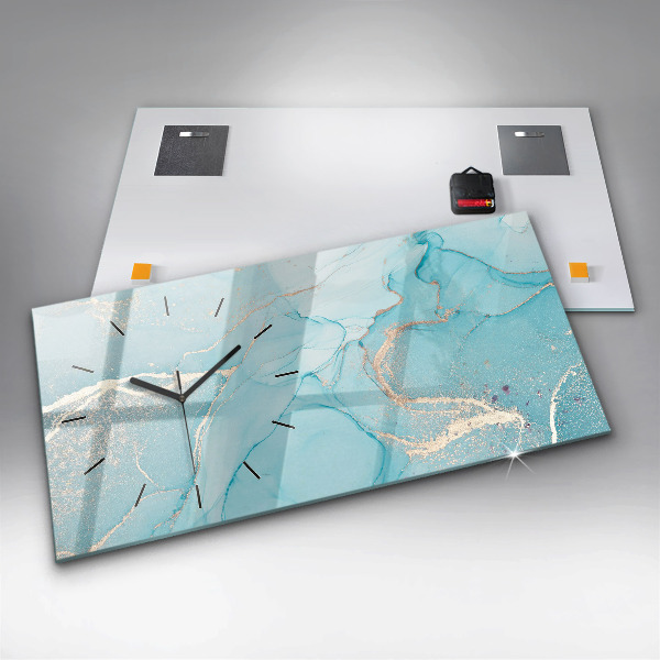 Vízszintes üvegóra Dekoratív márvány