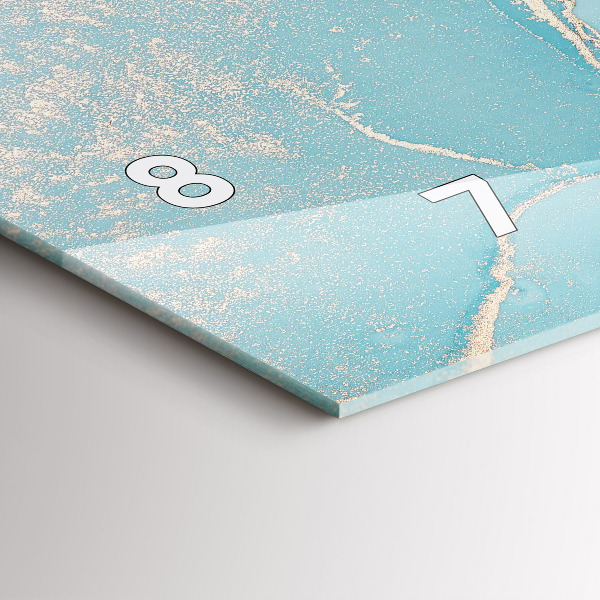 Vízszintes üvegóra Dekoratív márvány