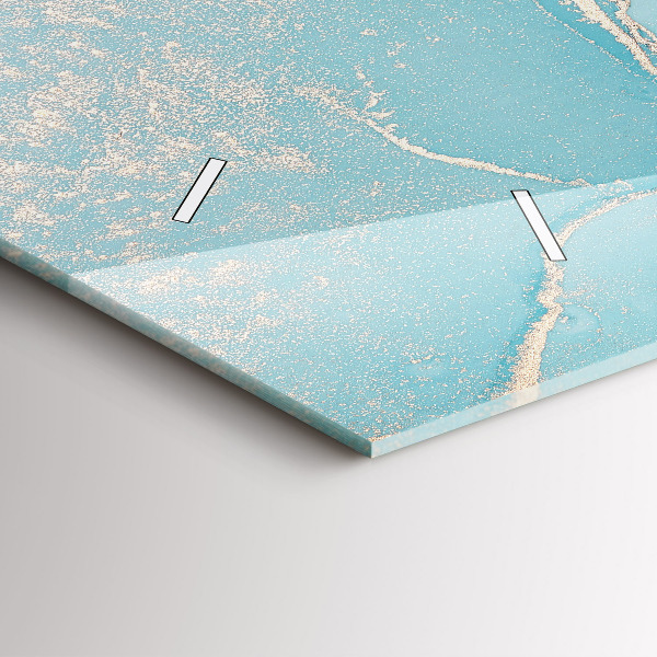 Vízszintes üvegóra Dekoratív márvány