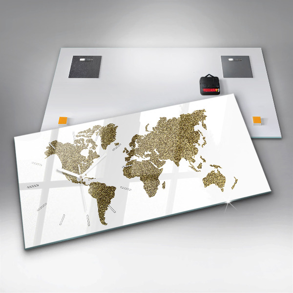 Vízszintes üvegóra Világtérkép