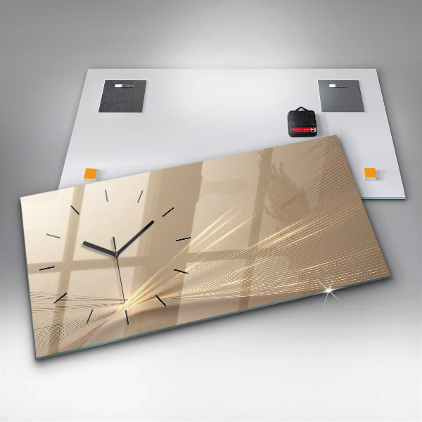 Vízszintes üvegóra Absztrakt fény