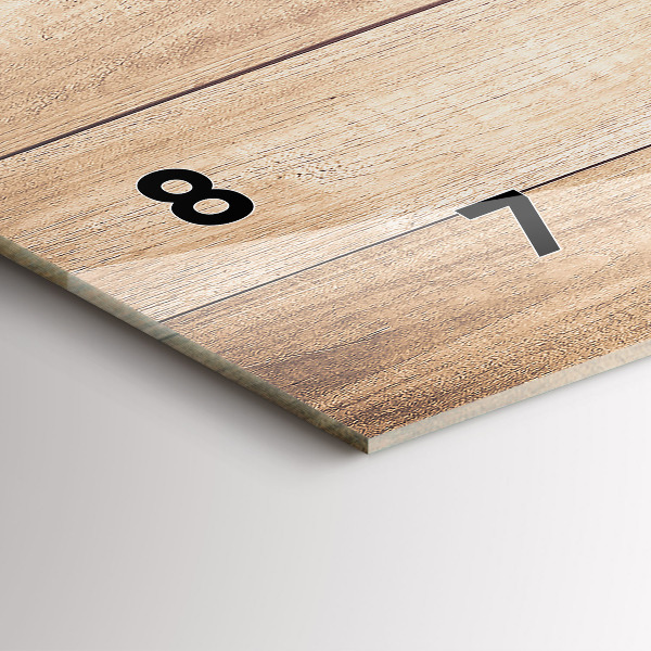 Vízszintes üvegóra Fa textúra