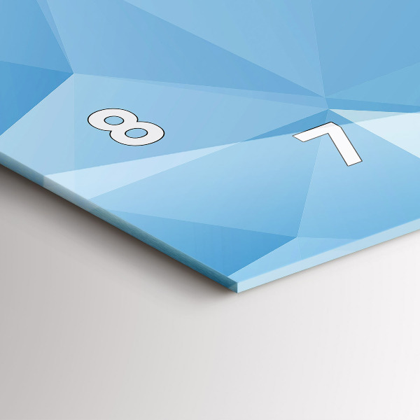 Vízszintes üvegóra Háromszögek absztrakt