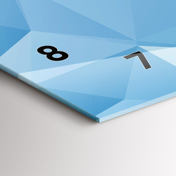 Vízszintes üvegóra Háromszögek absztrakt