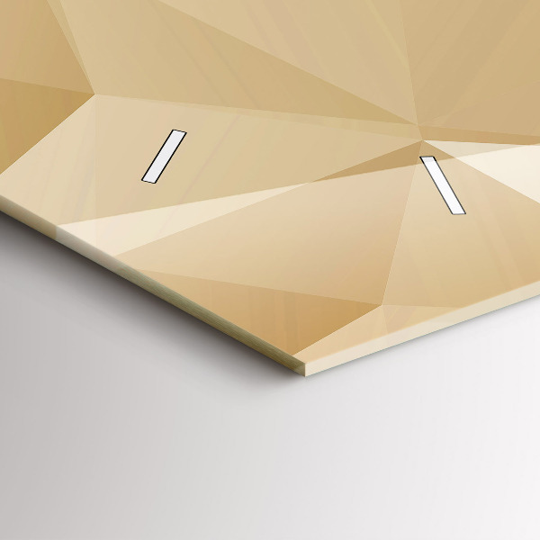 Vízszintes üvegóra Háromszögek absztrakt