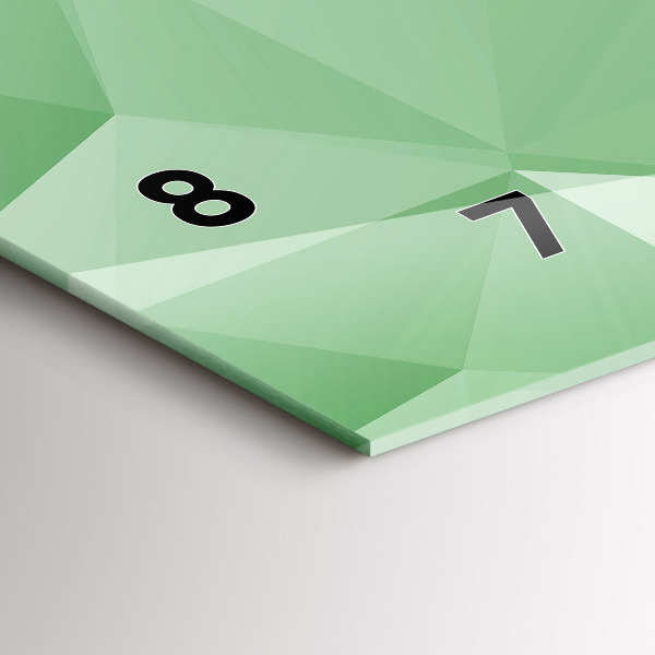 Vízszintes üvegóra Háromszögek absztrakt