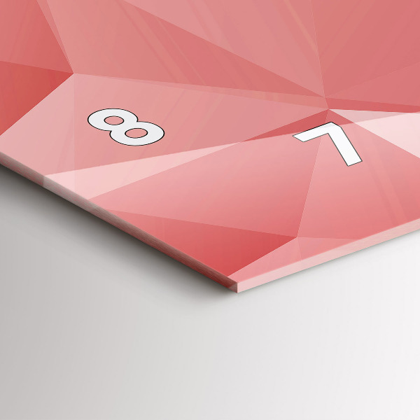 Vízszintes üvegóra Háromszögek absztrakt