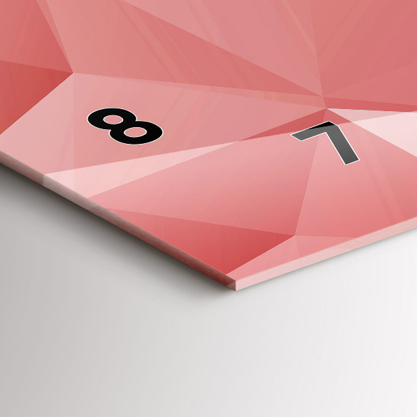 Vízszintes üvegóra Háromszögek absztrakt