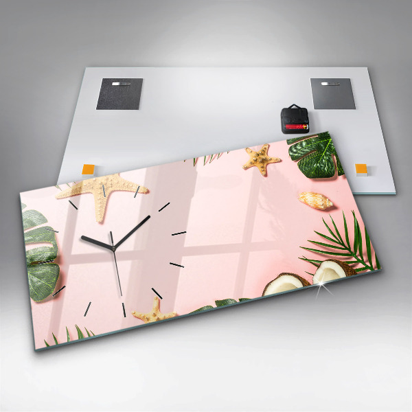 Vízszintes üvegóra Nyári hangulat