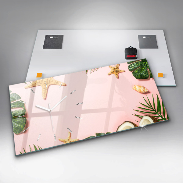 Vízszintes üvegóra Nyári hangulat