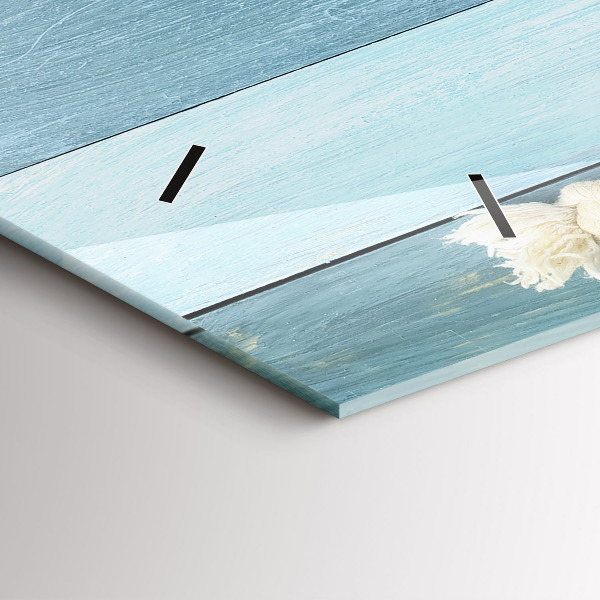 Vízszintes üvegóra Deszkák csíkok és héj