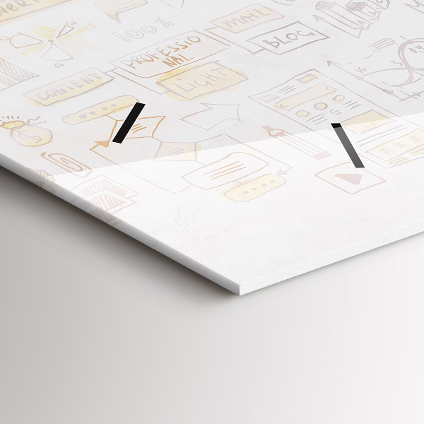 Vízszintes üvegóra Absztrakciós agy