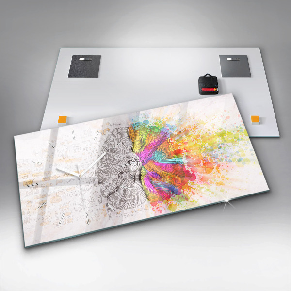 Vízszintes üvegóra Absztrakciós agy