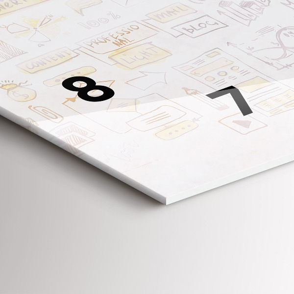 Vízszintes üvegóra Absztrakciós agy